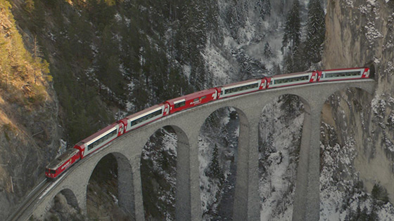 Epic Train Journeys from Above