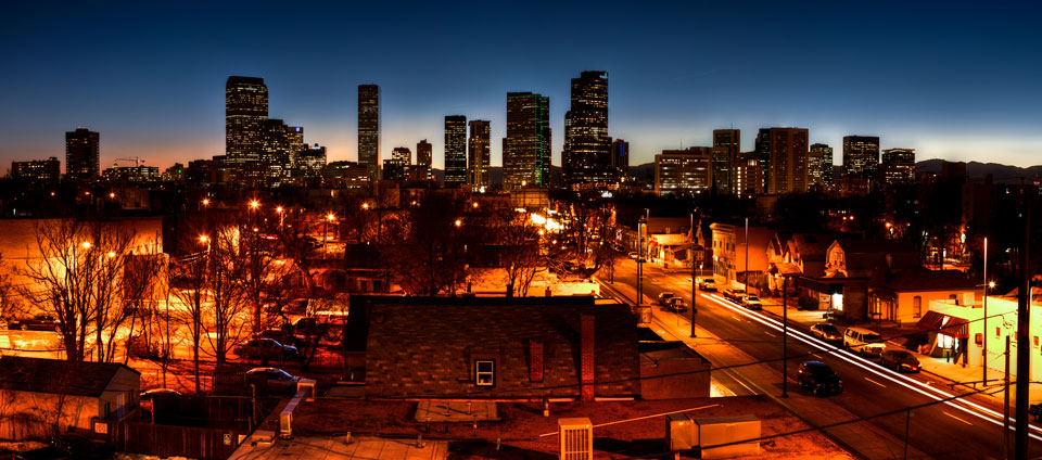 View of Denver from the station rooftop