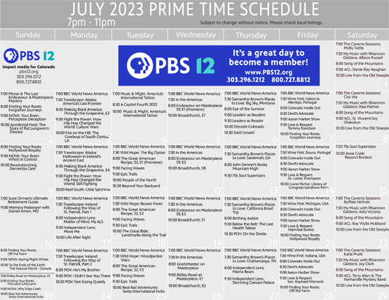 July 2023 Grid