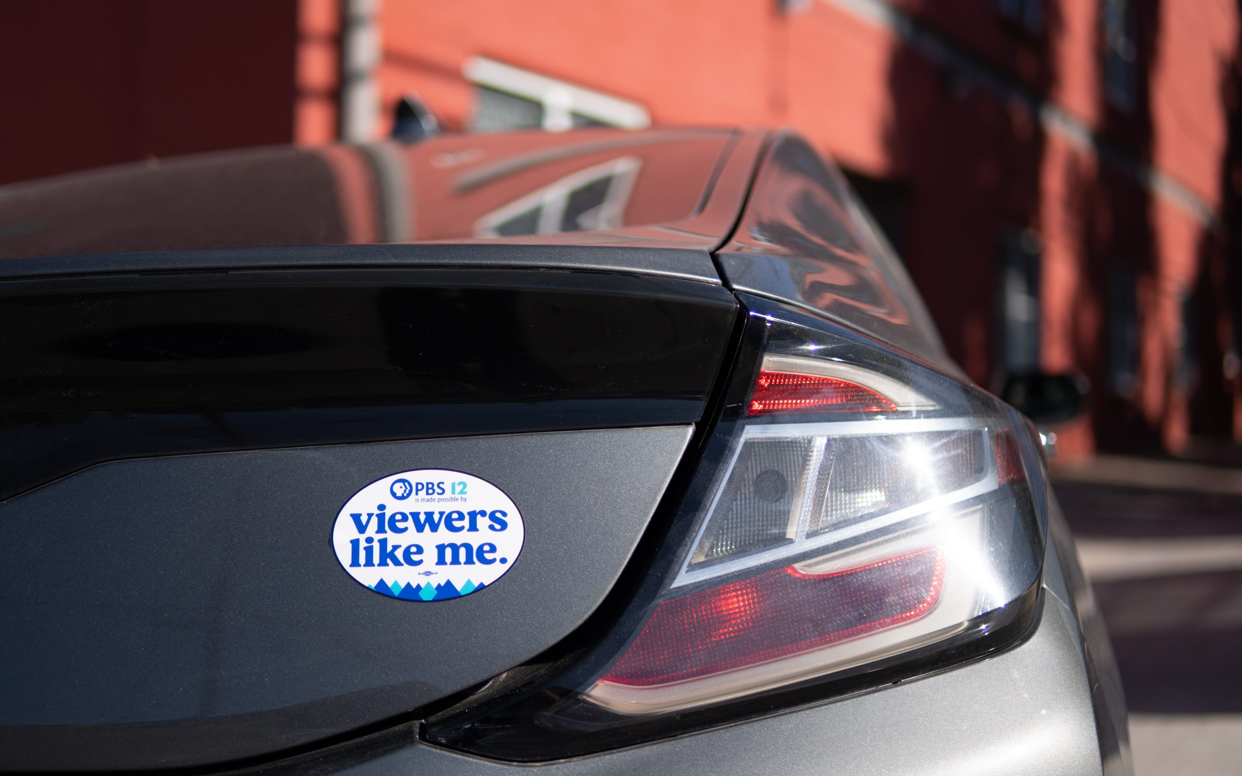 Car with Bumper Sticker