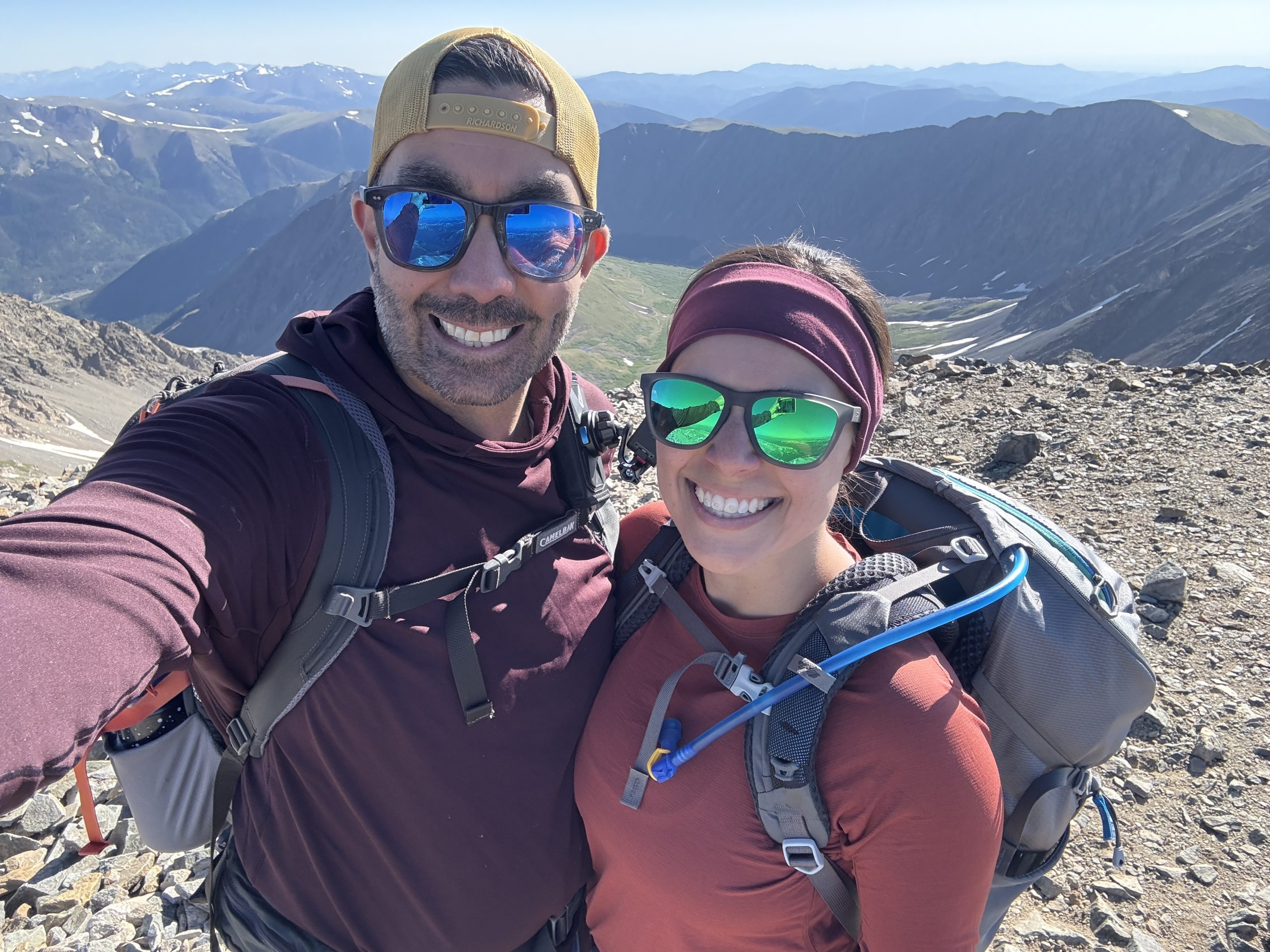 Rico and his wife, Ashley, hiking