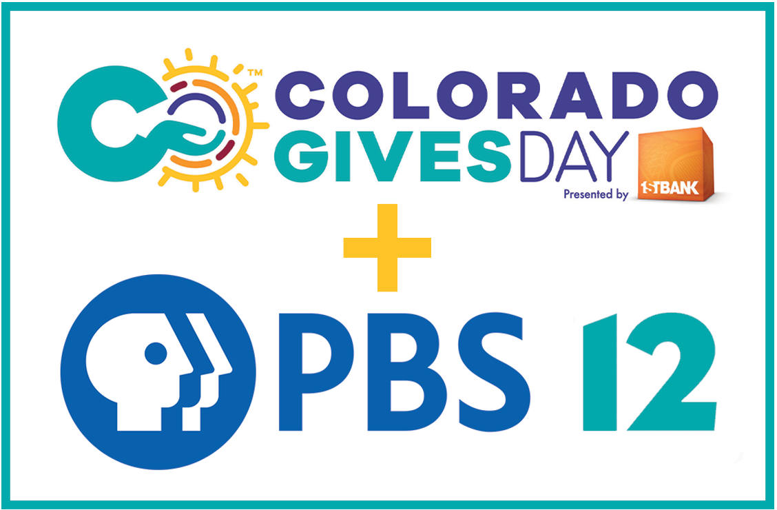Colorado Gives Day and PBS12 logos